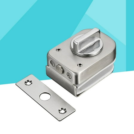 TAILTOSS Double Door Lock 1Pcs Silver Rectangular Lock for Bathroom 2.5 x 1.8 x 0.8in