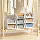 thumbnail image 5 of Cesta de almacenamiento para armario, apilable, 4 unidades, color blanco, 5 of 6