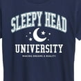 thumbnail image 3 of Instant Message - Sleepy Head University - Women's Short Sleeve Graphic T-Shirt, 3 of 6