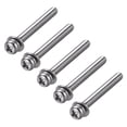 thumbnail image 1 of Unique Bargains M4x40mm Stainless Steel Phillips Pan Head Machine Screw Spring Plain Washer 5pcs, 1 of 2