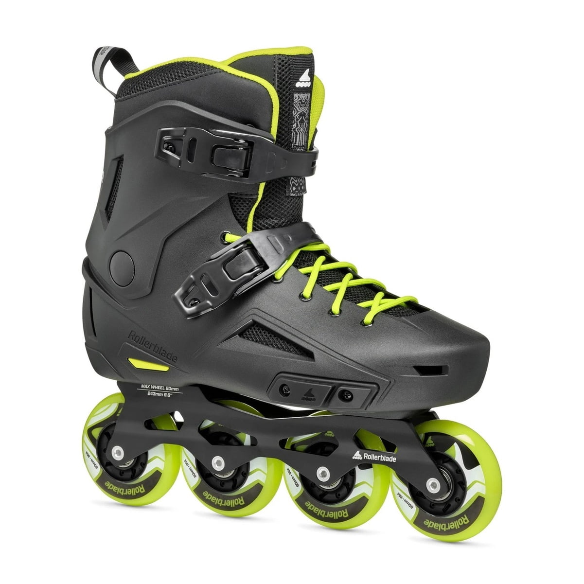 ROLLERBLADE Lightning, Color: Black/Lime, Size: 10 (073726001A1-10)