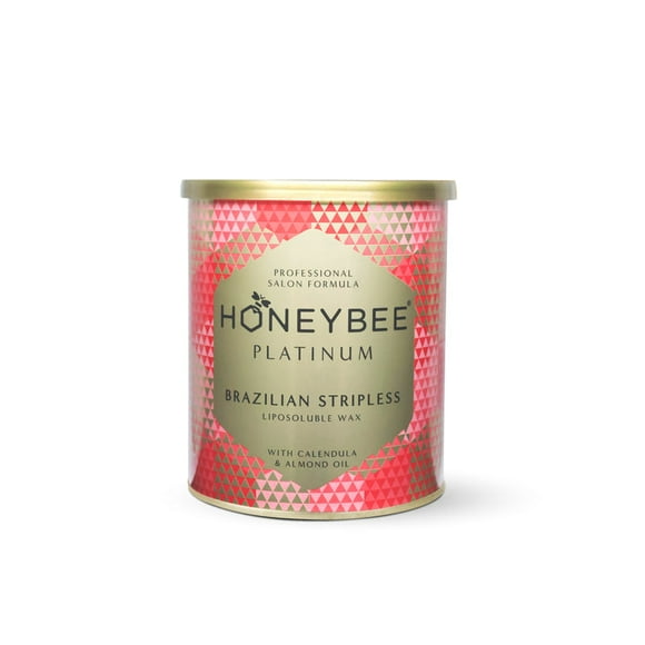 Honeybee Platinum Stripless Brazilian Wax with Calendula and Almond Oils | Designed for Arms, Back, Legs, Stomach, Underarms, Bikini line | Quick and Easy Hair Removal| For Men & Women| 800g