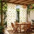 thumbnail image 4 of LEFXSMR Sheer Curtains, Soft Semitransparent Living Room Curtains, Breathable Voile Curtains for Living Room & Bedroom, 39.37x78.74" Yellow, 4 of 6