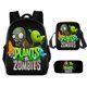 thumbnail image 1 of Set de mochilas Plants Zombies para niños (3 piezas) de poliéster, 1 of 1