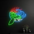 thumbnail image 2 of Handmadetneonsign Sea Turtle Neon Sign, Marine Turtle Led Sign, Ocean Turtle Led Light, Turtle Neon, 2 of 5