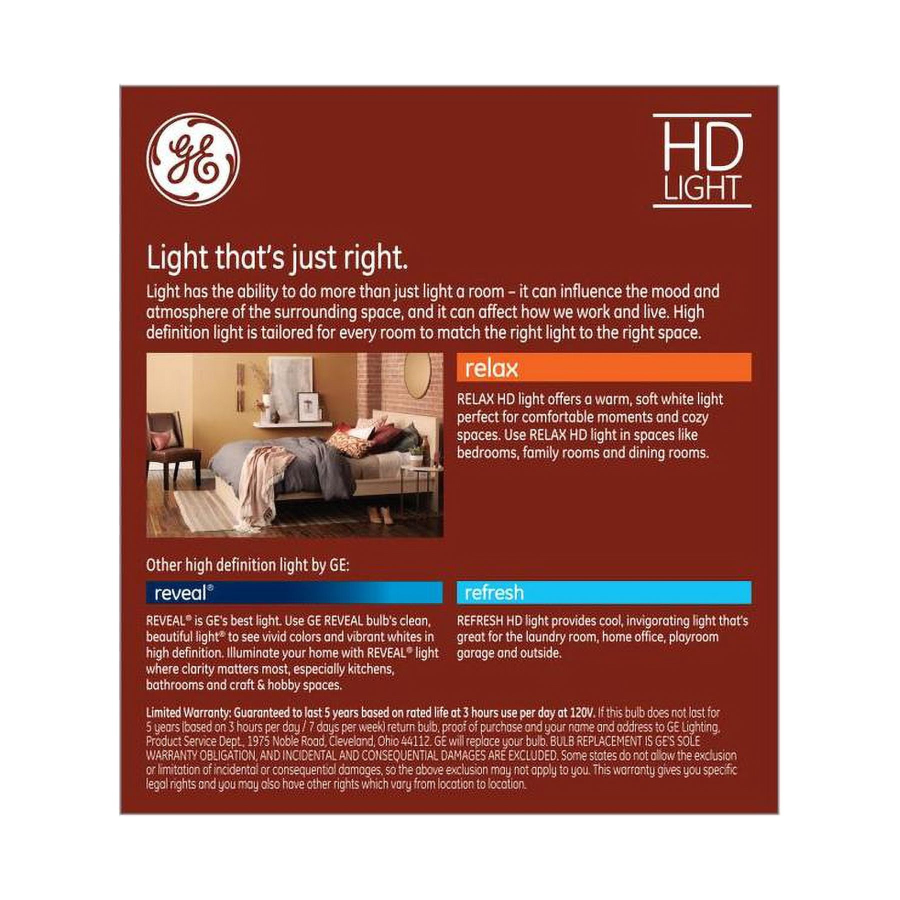 GE Relax 6-Pack 40 W Equivalent Dimmable Soft White B LED Light Fixture Light Bulb
