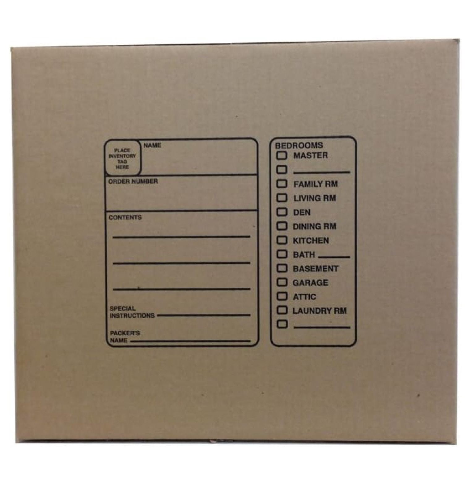 18 X 18 X 16 Inches Genuine Medium Moving Boxes (Pack of 10) Kraft/Brown 18x18x16''