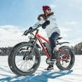thumbnail image 2 of Vivi Electric Bike 26" x 4.0 Fat Tire Electric Bike 500W All Terrain Electric Bike Long Range Electric Mountain Bike with 48V 13Ah Removable Battery, UL2849 Certified, 2 of 13