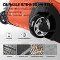 thumbnail image 4 of 30" Large Checked Luggage Expandable Softside Suitcase with Wheels Heavy-Duty Waterproof Wheeled Luggage Bag, Orange - TA069, 4 of 7