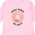 thumbnail image 4 of Inktastic Donut Worry Be Happy Pink Sprinkle Donut` Boys or Girls Long Sleeve Toddler T-Shirt, 4 of 5