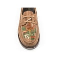 thumbnail image 2 of Roper Womens Lace Up Moccasin Brown Burnished Leather With Painted Handtooled Vamp Desert Scene, 2 of 2