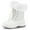 White Glitter, variant on Bacca Girls Anti-Slip Snow Boots Black Glitter Warm Faux Fur-Lined Winter Boots 11M
