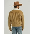 thumbnail image 2 of Wrangler Men's Cowboy Cut Sherpa Lined Corduroy Brown Jacket 112352872, 2 of 4