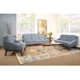 thumbnail image 3 of Office Star Products Davenport Sofa in Navy Fabric with Coffee Legs K/D, 3 of 7