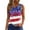 White, variant on Qetyuw Women's 4th of July Tank Tops Summer Patriotic USA Flag Graphic Tshirts Loose Fit Sleeveless T-shirts Camisole Comfy V Neck Tanks Womens Tank Tops under $5