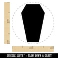 thumbnail image 2 of Coffin Halloween Solid Self-Inking Rubber Stamp Ink Stamper - Pink Ink - Mini 1/2 Inch, 2 of 7
