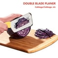 thumbnail image 4 of NARABB Clearance Stainless Steel Double Blade Vegetable Slicing Knife Powerful Cabbage Slicing Knife Multi-purpose Kitchen Peeler - Paring Knife For Kitchen Use, 4 of 5