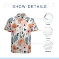 thumbnail image 7 of High Quality Hawaiian Shirts for Men Short Sleeve Aloha Beach Shirt Floral Summer Casual Button Down Shirts Blouses W4UN96, 7 of 7