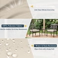 thumbnail image 3 of Kimunuk 2Pcs Outdoor Chair Cushions Slipcovers, 22" x 22" Replacement Waterproof Non-Slip Patio Seat Cushion Covers with Handle,Cream, 3 of 7