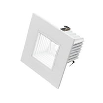NICOR Lighting DQR2-10-120-3K-WH-BF 2 in. Square LED Downlight with Baffle Trim in White - 3000K