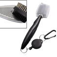 thumbnail image 5 of NuRich Tiger Golf Club Groove Brush Cleaner Lightweight Dual Bristle Golf Accessories Cleaner Tool with Retractable Zip-line Aluminum Carabiner for Golf Bag Accessories, 5 of 8
