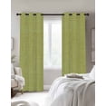 thumbnail image 4 of Vintage Fruit Green Blackout Curtains for Bedroom Living Room Darkening Curtains 54 Inch Long Farmhouse Retro Solid Color Linen Texture Short Curtain for Small Window Treatment Drapes 42"x54"x2, 4 of 9