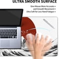 thumbnail image 4 of White Japanese Wave Gaming Mouse Pad XL Black Mountain Red Sun Painting Extended Big Large Desk Mat Non-Slip Rubber Base Stitched Edge Long Keyboard Mousepad for PC Computer Laptop,31.5×11.8 in, 4 of 6