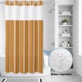 thumbnail image 3 of No Hook Shower Curtain, Boho Burnt Orange Shower Curtains for Bathroom with See Through Top Window, Minimalist Farmhouse Striped Waterproof & Washable Bath Curtain Narrow 54"x78", 3 of 9
