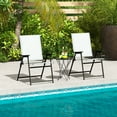 thumbnail image 2 of Gymax 2-Piece Patio Folding Chairs High Back Dining Chair Set w/ Weather-resistant Fabric, 2 of 8