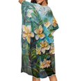 thumbnail image 4 of HELLHERO High Quality Fabrics Swim Coverup for Poolside Casual Loose Long Frangipani, 4 of 6