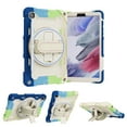 thumbnail image 2 of XYX 3in1 Rotating Stand Case for Samsung Galaxy Tab A7 Lite 8.7 inch SM-T220 with Hand/Shoulder Strap, Shockproof Rugged, Colorful Blue, 2 of 7