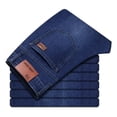 thumbnail image 3 of Pantalones De Moda Recto Para Hombre Jeans Stretch Skinny, 3 of 4