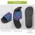 thumbnail image 7 of GZHJMY Stylish Slides for Women Men, Blue Leopard Print Soft Flexible Slip-on Sandals Slippers, 7 of 7
