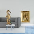 thumbnail image 2 of Marco de escultura de resina dorada, adorno para oficina, dormitorio, sala de estar, mesa, armario, chimenea, soporte para póster de fotos, decoración, 2 of 8