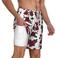 thumbnail image 3 of Balery Rose Flowers Mens Swim Trunks Swim Shorts for Men Quick Dry Inseam Beach Shorts with Compression Liner Pocket-3X-Large, 3 of 9