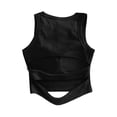 thumbnail image 4 of Bobifish Little Girls Tank Crew Neck Sleeveless Ribbed Padded Undershirts Daily Athletic Casual Soft Stretchy Lightweight Tank Tops, 4 of 4