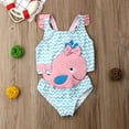thumbnail image 2 of Summer Toddler Baby Girls Goldfish 3D Whale Swimwear Swimsuit Beachwear Bathing Suit One Piece Clothes 1-6T, 2 of 7