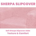 thumbnail image 5 of Delta Children Cozee Sherpa Chair, Pink, 5 of 10