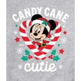 thumbnail image 3 of Disney - Minnie Candy Cane Cutie - Men's Crew Fleece Sweatshirt Sweatshirt, 3 of 5