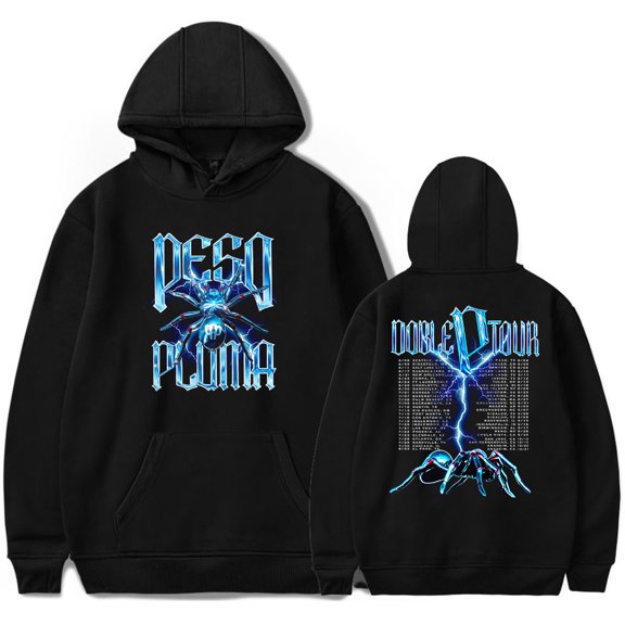 Peso Pluma Hoodies Tarantula Tour Merch Spider Print For Women/Men Long Sleeve Pullover Sweatshirt Streetwear