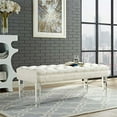 thumbnail image 4 of Modway Valet Modern Style Performance Velvet and Acrylic Bench in Ivory, 4 of 5