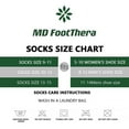 thumbnail image 2 of MD FootThera Diabetic Quarter Socks for Men Non Binding Top, 2 of 5
