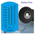 thumbnail image 3 of Salinity Refractometer For Aquarium Salt Tester With ATC And Dual Scale 0-100 & 1.000-1.070 Specific Gravity Saltwater Test ,Precision Measurement, 3 of 7