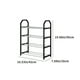 thumbnail image 3 of Shoe Rack Shoe Rack Storage Organizer With 4 Tiers Metal Shelves For Bedroom Closet Entry Dorm Room, 3 of 7
