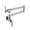 Chrome, variant on Chrome Nickel Black Brass Pot Filler Tap Wall Mounted Kitchen Faucet Single Cold Single Hole Tap Rotate Folding Spout