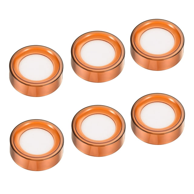 Unique Bargains 2,7 Pouces Dia Doigt Humide Éponge pour Compte de Banque Brun 6 Pack