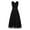 Black, variant on TiaoBug Kids Girls Sleeveless Chifon Wedding Dress Shiny V Neck Party Flower Girl Dresses Burgundy 8