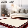 thumbnail image 2 of ODIKA 5'x7' Machine Washable Non-Slip Area Rug, Joyful Yuletide Checkered Seasonal High Traffic Rug, Red, 627568, 2 of 7
