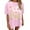 Pink, variant on Puliio Shirts For Women Oversized Print Shirts Graphic Tee Vintage Tshirts Casual Tops