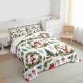 thumbnail image 3 of Castle Fairy Teens Santa Claus 2pcs Bedding Comforter Set,Cardinal Bird Twin Comforter Sets,Merry Christmas Breathable Bedding Set,Ultra Soft Home Decor, 3 of 8